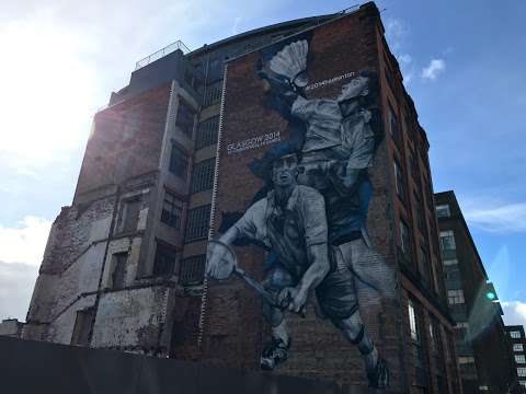 Glasgow City Mural Trail. Badminton photo